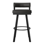 Amisco Travis Swivel Counter Stool, Black