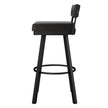 Amisco Travis Swivel Counter Stool, Black