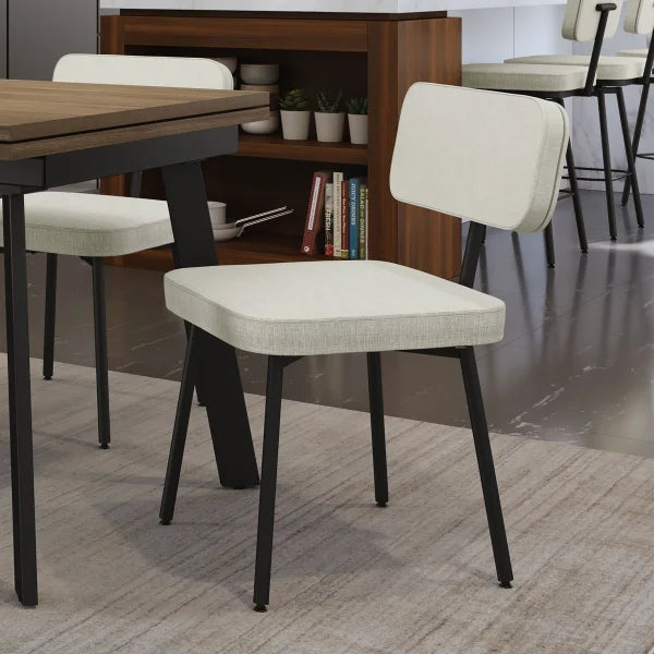 Amisco Tereza Dining Chair in PVC, Beige