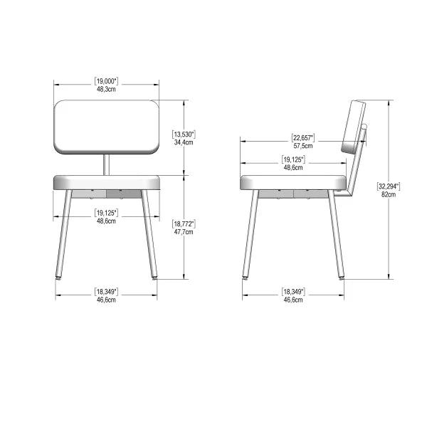 Amisco Tereza Dining Chair in PVC, Beige