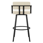 Amisco Triana Swivel Counter Stool in Bouclé Polyester
