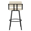 Amisco Triana Swivel Counter Stool in Bouclé Polyester