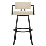 Amisco Triana Swivel Counter Stool in Bouclé Polyester