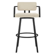 Amisco Triana Swivel Counter Stool in Bouclé Polyester