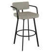 Amisco Triana Swivel Counter Stool in Bouclé Polyester