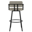 Amisco Triana Swivel Counter Stool in Bouclé Polyester