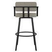 Amisco Triana Swivel Counter Stool in Bouclé Polyester