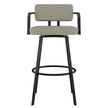 Amisco Triana Swivel Counter Stool in Bouclé Polyester