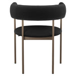 Amisco Julius Dining Chair with Bronze Metal Frame