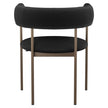 Amisco Julius Dining Chair with Bronze Metal Frame