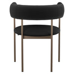 Amisco Julius Dining Chair with Bronze Metal Frame