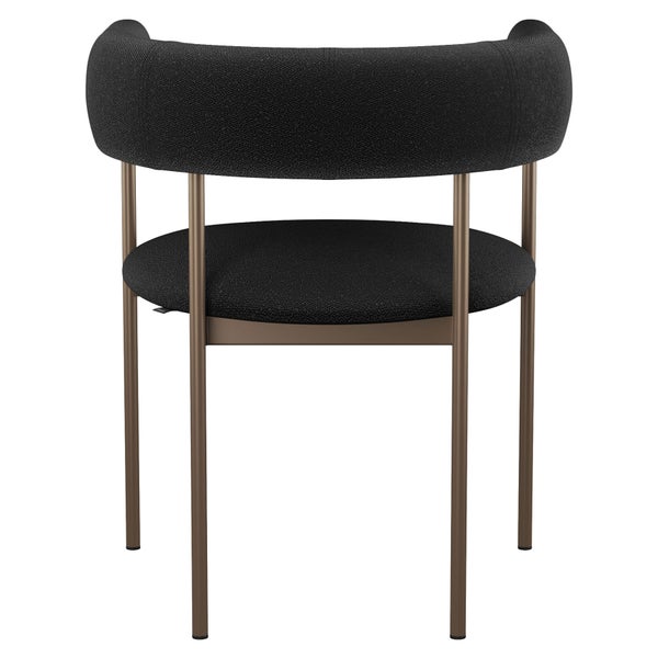 Amisco Julius Dining Chair with Bronze Metal Frame