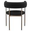 Amisco Julius Dining Chair with Bronze Metal Frame