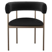 Amisco Julius Dining Chair with Bronze Metal Frame