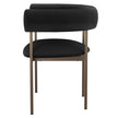 Amisco Julius Dining Chair with Bronze Metal Frame