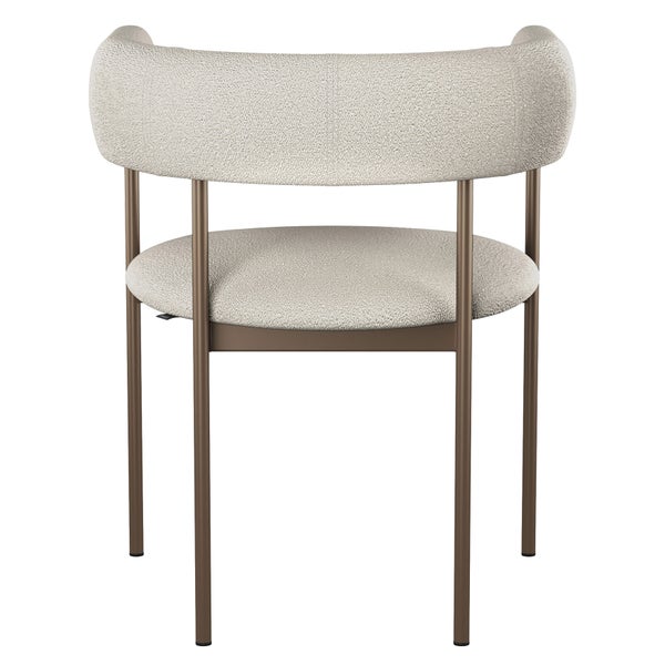 Amisco Julius Dining Chair with Bronze Metal Frame