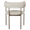 Amisco Julius Dining Chair with Bronze Metal Frame