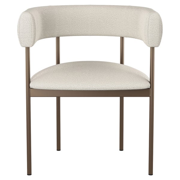 Amisco Julius Dining Chair with Bronze Metal Frame