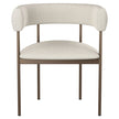 Amisco Julius Dining Chair with Bronze Metal Frame