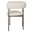Amisco Julius Dining Chair with Bronze Metal Frame