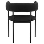 Amisco Julius Dining Chair with Black Metal Frame