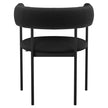 Amisco Julius Dining Chair with Black Metal Frame
