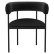 Amisco Julius Dining Chair with Black Metal Frame