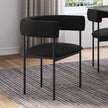 Amisco Julius Dining Chair with Black Metal Frame