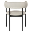 Amisco Julius Dining Chair with Black Metal Frame