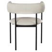 Amisco Julius Dining Chair with Black Metal Frame