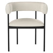 Amisco Julius Dining Chair with Black Metal Frame