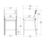 Amisco Madeira Counter Stool
