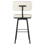 Amisco Tereza Swivel Counter Stool in PVC, Beige