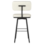Amisco Tereza Swivel Counter Stool in PVC, Beige