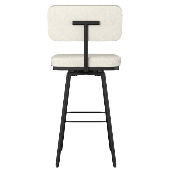 Amisco Tereza Swivel Counter Stool in PVC, Beige