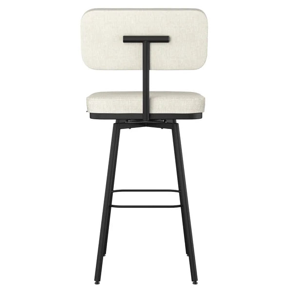 Amisco Tereza Swivel Counter Stool in PVC, Beige