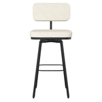 Amisco Tereza Swivel Counter Stool in PVC, Beige