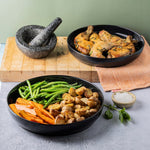Trudeau Porcelain Nesting Serving Bowls, 2-piece