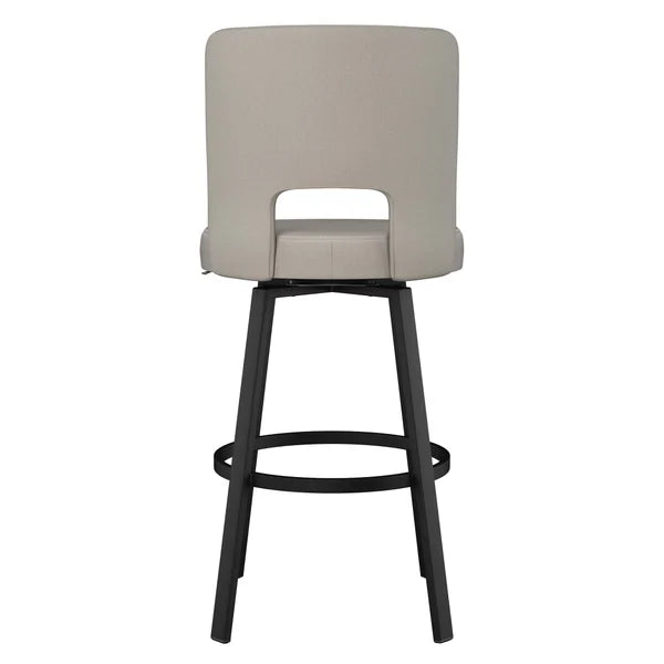 Amisco Beckett Swivel Counter Stool Black Metal Frame
