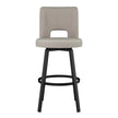Amisco Beckett Swivel Counter Stool Black Metal Frame