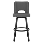 Amisco Beckett Swivel Counter Stool Black Metal Frame