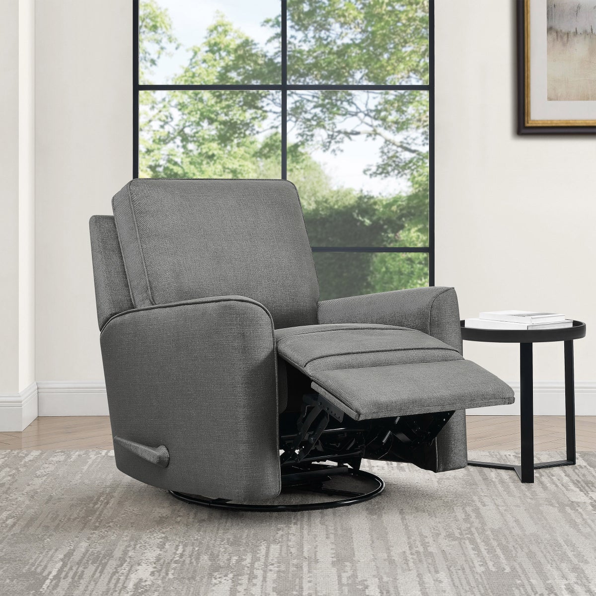 True Innovations – Paxley Fabric Swivel Glider Recliner