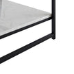Appollo Brigitte 2-tiered Metal Coffee Table with Marble Top