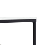 Appollo Brigitte 2-tiered Metal Coffee Table with Marble Top