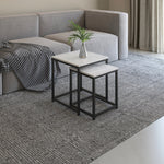 Appollo Roland Nesting Side Tables with Marble Top