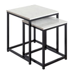 Appollo Roland Nesting Side Tables with Marble Top