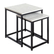 Appollo Roland Nesting Side Tables with Marble Top