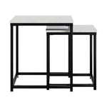 Appollo Roland Nesting Side Tables with Marble Top
