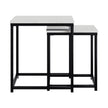 Appollo Roland Nesting Side Tables with Marble Top