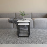 Appollo Roland Nesting Side Tables with Marble Top